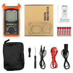 Megohmmeter 200 Gig Ohm Digital Insulation Resistance Tester 500V/1kV/2.5kV/5kV Auto Range Voltage,Resistance Tester with 1999 Count LCD Display, Data Hold, Back-Light-RQ-6688B（Orange）