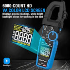 Inrush Digital Clamp Meter Multimeter - TEMIRUP T-RMS 6000 Counts 1000A Amp Voltage Tester with VFD, LOZ, Measures NCV, AC/DC Voltage Current, Continuity Capacitance Frequency Resistance, Temperature