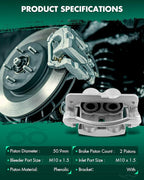 SCITOO 18-B4729 Front Left Brake Caliper w/Bracket For Cadillac For Escalade ESV/For Escalade EXT,For Chevy For Silverado 3500 HD/For Suburban 1500/For Suburban 2500/For Tahoe,For GMC For Safari