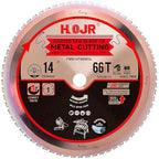 Metal Cutting Circular Saw Blade, Steel and Stainless Steel Cutting, The Cutting Head uses a Special Anti-Heat Sticking Coating with high Finish and Long Life,FMB 14 inch 66-Tooth 1" -TA
