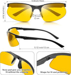 Kathfly 36 Pcs Safety Glasses Work Scratch Resistant Glasses Protective Safety Goggles Eyewear with Lens(Amber)