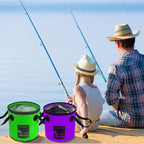 AUTODECO Collapsible Bucket 5 Gallon Container Folding Water Bucket Portable Wash Basin 20L