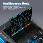 3 in 1 Handheld Oscilloscope Multimeter DDS Generator with 2 Channels, 10000 Counts, 10MHz Bandwidth, 50MSa/s Sampling Rate, AC/DC, Voltage, Current, Capacitance, Resistance, Diode, Continuity Test