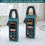 HANMATEK 3-in-1 AC/DC Clamp Meter & Oscilloscope,5MS/s High Sampling Rate,1MHz Bandwidth,600A &1000V AC/DC Current & Voltage Detection,Resistance,Capacitance,Continuity Test,NCV,Data Logging-CO601