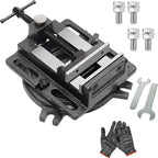 MYTEC 4.2" Quick Release Workbench Industrial Vise Clamp, Portable Heavy Duty Vice for Drill Press, 110°Swivel Base, High-grade cast steel Bench Clamp for Woodworking Milling Machine Drill Press