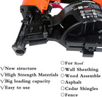 Roofing Nail Gun, 15 Degree CN45N Roofing Nailer 3/4-Inch to 1-3/4-Inch Coil Nails, 120-pcs Load Capacity Coil Nailer