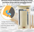 Pipe Insulation Tape, Outdoor Water Pipe Insulation Wrap, Foam Insulation Tape for Outdoor Pipes Winter Freeze Protection, Heat Tape for Water Pipes, Copper Pipes, PVC, AC Line, 2in x 15ft, Grey