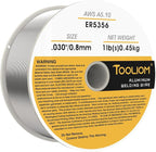 TOOLIOM ER5356 - .030" Welding Wire MIG Aluminum 0.8 mm Welding Wire - 1lb Spool