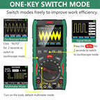 3 in 1 Handheld Digital Oscilloscope Multimeter Portable Oscilloscopes, 12MHz Bandwidth, 50MSa/s Sampling Rate with Multimeter and Signal Generator (YP101A)