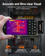 ANCEL IR101 Thermal Camera, 512x384 IR Resolution Thermal Imaging Camera for Android (USB-C), 25Hz Real-Time Diagnostic Infrared Camera, 0.24W Thermal Imager for Home/PCB Inspection/Automotive Repair