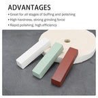 Buffing Polishing Cutting Compounds 12 Oz. Kit - Green Fine/White Medium/Red Coarse - 3 Pack