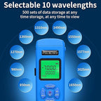 Rechargeable Optical Power Meter L-C70-50km mini Fiber Cable Tester Suitable for SC/FC/ST/LC Interface 4-in-1 Function Built-in 50km Visual Fault Locator RJ45 Network Testing with 1 FC-LC Adapter