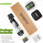 Laser Level with Tripod, Huepar 150Ft Self Leveling Lazer Level Outdoor Use, 150° Vertical Green Cross Line Level Laser for Picture Hanging, Tile, Construction Project - Pulse Mode (25.6 in Tripod)