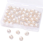Natural Pearl Beads Potato 7-8mm White Freshwater Cultured Loose Gemstone Beads for DIY Jewelry Making 13.8''/Strand HQ