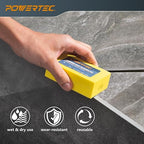 POWERTEC 72305 Diamond Hand Polishing Pads 2Pack, 60 & 200 Grits, Diamond Sanding Block for Polishing and Grinding Porcelain, Ceramic Tile, Glass, Granite, Stone, Wood & Metal
