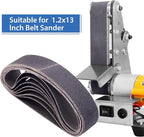 Taokyid 24 Pcs 1.2 x 13 Inch Replacement Knife Sharpener Sanding Belt, 330x30mm Silicon Carbide Sanding Belt - 3 Pcs Each of 120 240 400 600 800 1000 Grits 1.2"x 13" Sanding Belts