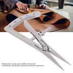 Marking Gauge, Stainless Steel Scribe Tool, Caliper Measuring Tool for Leather Trimming Projects