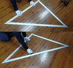 48 Aluminum Combination Square Carpenter Tools | Adjustable 45° & 90° Angles for Framing/Roofing/Staircases | Professional Woodworking & Construction Triangle Ruler Tool