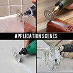 20 pcs Diamond Cutting Wheel Cut Off Discs Coated(22mm) with 4pcs 3mm Mandrel and Screwdriver for Dremel Rotary Tool
