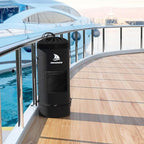Obcursco Boat Trash Can,100% Leakproof 900D Portable Garbage Bag Pontoon Fishing Boat Accessories Marine RV or Camping 9-12 Gallon Capacity