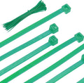 PATIKIL Cable Zip Ties 14 Inch, 100 Pcs Self-Locking Nylon Wire Tie Wraps Heavy Duty Cord Management with 50 lbs Tensile Strength for Indoor and Outdoor, Green (0.2" W)