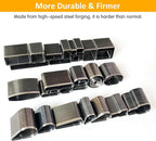 40 Pieces Leather Hole Punch Tool, Multiple Shapes Hole Punch Set for Belts, Leather Cutting Dies Kit with Storage Case & Mat, Hollow Punch Cutter Tool for Handmade DIY Crafts