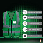 green safety vest for men