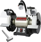BUCKTOOL 8 Inch 3/4 HP Low-Speed Bench Grinder fit CBN Wheel Professional Wobble-free Wheel Grinder TDS-200C4HL