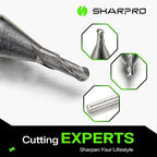 Carbide Ball Nose End Mill 2 Flute 4mm SHK. 1.5mm Cutting Dia. 3D Carving, High-Speed and Deep Cutting, AlCrN Coated, Apply for Alloy Steel, Stainless Steel and Various Cast Iron.