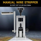 Manual Wire Stripper Machine with Adjustable Feed Hole, Portable Cable Wire Stripper for Scrap Copper Wire Recycling - Drill Powered, Copper Wire Stripping without Replacing Hole Plates