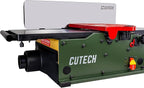 401120HI-IF 12-Inch Spiral Cutterhead Benchtop Jointer with Cast Iron Tables, 24 TC Inserts, Extra Large 24" x 6" Cast Iron Fence, Additional 8½" Fence Enhancement Brackets, and a 12-amp Motor
