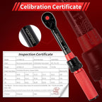 1/4-Inch Drive Click Torque Wrench, Dual-direction Adjustable Torque Wrench 10-50in.lb/1.1-5.7Nm, 72 tooth High Precision Small Torque Wrench with Dual Range Scales for bike, motorcycle