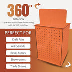 TORCHED DISPLAYS Rotating Pegboard Display… (Orange)