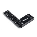 Precision Square Ruler for Measuring and Marking - Aluminum Steel Framing Tool for Professional Carpentry Use (100mm)