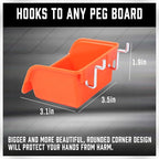 HORUSDY 150-Piece Pegboard Hooks Assortment, Pegboard Accessories with Pegboard Bins for Organizing Various Tools