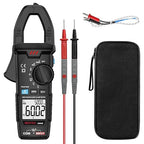 MESTEK Digital Clamp Meter Multimeter TRMS 6000 Counts Voltage Tester Amp Volt Meter, Auto-Ranging Voltmeter Measures NCV AC DC Current Voltage Resistance Capacitance Temperature Diodes Continuity