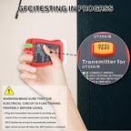 AC Circuit Breaker Finder, Electric Tester with Electrical Integrated GFCI Outlet Tester, Circuit Breaker Finder Tool Kit with Flashing LED Light