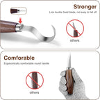 YHLAWM Wood Whittling Kit for Beginners, 7 Pcs Wood Carving Kit with 3 Pcs Carving Knives & 4 Pcs Carving Auxiliary Tools, Starters Carving Set, Gift Set for Kids and Adults