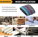 36Pcs 1/2 x 12 Inch Sanding Belts for Official Work Sharp Knife & Tool Sharpener (WSKTS & WSKTS-KT/MK1 & MK2), 6 Each of 80/120/240/400/1000/2500 Grits 1/2" x 12" Replacement Sharpening Belts
