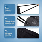 Dust Masks 20PCS, 7 Layers Filter Cover Against PM2.5 Sport Face Mask with One Breathing Valves