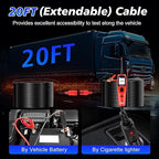 Autel PowerScan PS100 Power Circuit Probe Tester, Breaker Finder, 12V 24V Automotive Electrical Diagnostic Tool with 20ft Extension Cable, AVOmeter, Test Light, Continuity Checker, for 99% Cars