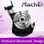 MachEl Precision 4"/100mm Tilting Rotary Table with MT2 Bore – Ideal for Milling and Lathe Applications