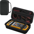 Carrying Case for Fluke1587 FC/ 87-V/ 87V Max/ 88V/ 15B+/ 17B+/ 1503/1507/1508/1577 Multimeter Testers and Accessories, Multimeter Storage Bag Organizer Box (Case Only)