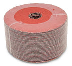 Benchmark Abrasives 4 1/2 Inch Sanding Discs Ceramic Resin Fiber Grinding Disc for Grinding, Stripping on Wood, Fiberglass, Metal, 7/8" Arbor Angle Grinder Sanding Disc, 25 Pack - 50 Grit