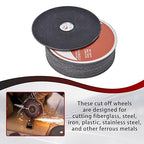 Cut Off Wheels 100 Pack 4-1/2 x 1/25 x 7/8 Inch Metal and Stainless Steel Cutting Discs for Angle Grinders
