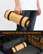 Wrench Roll, Wrench Roll Up Pouch, Gifts for Men Father Dad Mechanic, Heavy Duty Canvas Wrench Organizer Bag (Brown, 13+1 SAE)