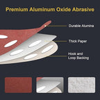 100 PCS 5 Inch Sanding Discs 120 Grit Hook and Loop Adhesive Round Sandpaper for Random Orbital Sander