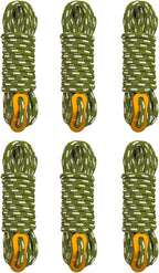 GEERTOP 6 Pack 5 mm Guy Lines Ultralight Tent Cords with Aluminum Adjuster Tensioner Outdoor Camping Guylines Ropes for Tent Tarp, Canopy Shelter, Climbing, Hiking Backpacking Survival Gear