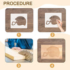 Helmet Router Templates, Clear Acrylic Templates for Woodworking, Thick Router Inlay Templates, Woodworking Router Guide Tool for DIY Craft