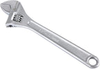 Olympia Tools 15" Adjustable Wrench, Heavy Duty Drop Forged Steel, Chrome Plated, Precision Machined Jaws, Rust Resistant